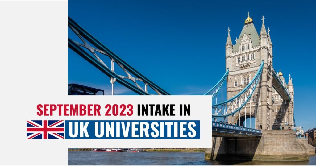 September 2024 Intake in UK Universities