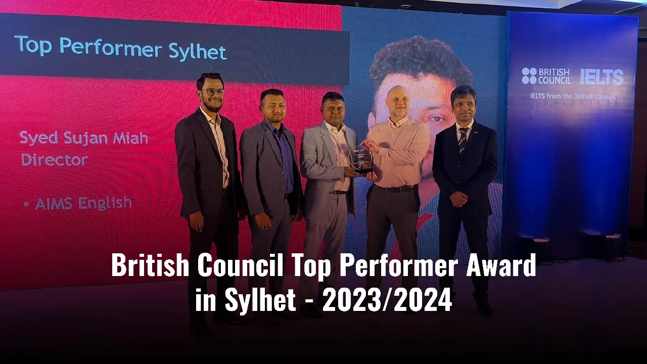 British Council Top Performer Award in Sylhet